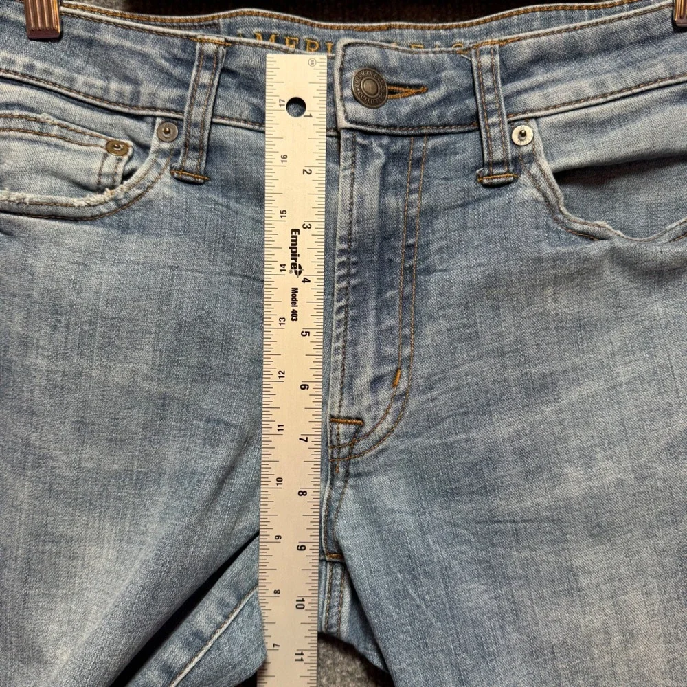 American Eagle Jeans 29x30 Slim Fit Mens‎ 360 Extreme Flex Light Wash Blue Denim